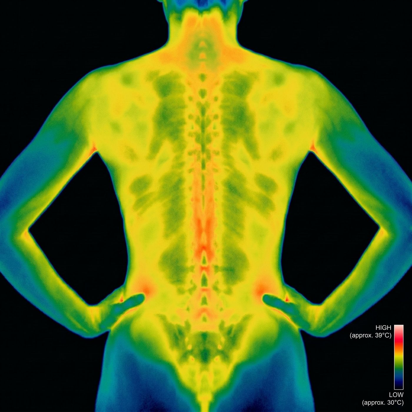 Thermal scan after 6 weeks of decompression